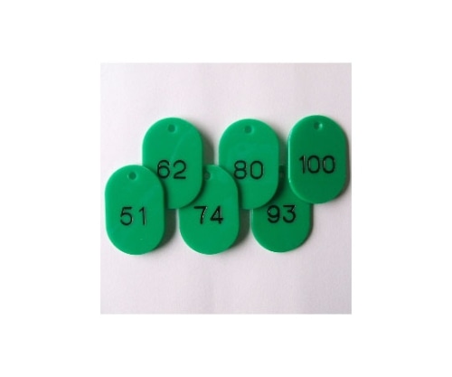 クラウン 番号札 大 51~100番 50枚1セット 緑色 CR-BG42-G 1箱(ご注文単位1箱)【直送品】