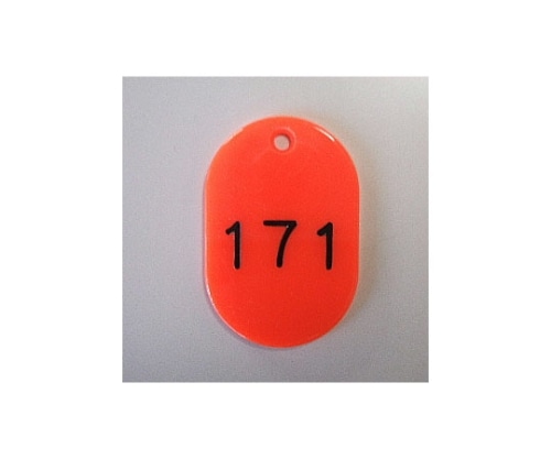 クラウン 番号札 大 151~200番 50枚1セット 赤色 CR-BG44-R 1箱(ご注文単位1箱)【直送品】