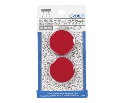 クラウン スクールマグタッチ 強力タイプ 赤 CR-MG30S-R 1枚(ご注文単位1枚)【直送品】