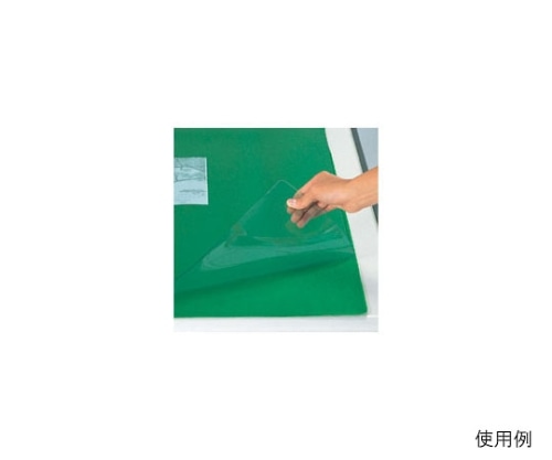 クラウン デスクマット スカイメルト 軟質ビニール製 下敷き付き 720×1450mm CR-SW2N-G 1枚(ご注文単位1枚)【直送品】