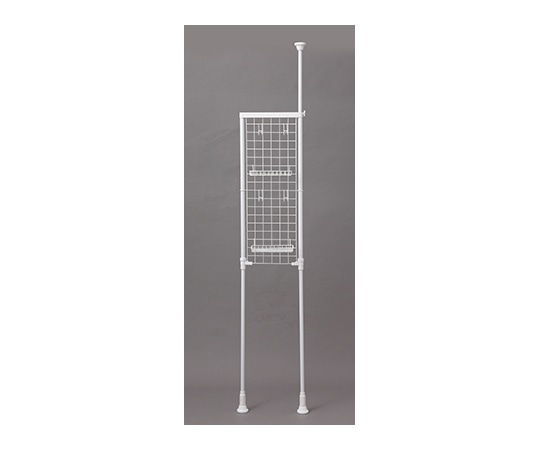 アイリスオーヤマ ランドリーメッシュラック ホワイト 416×70×2,000~2700mm LRM-27 1個(ご注文単位1個)【直送品】