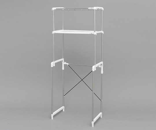 アイリスオーヤマ ステンレスランドリーラック 656~970(洗濯パン用足含まず)×366×1616mm LR-16S 1個(ご注文単位1個)【直送品】