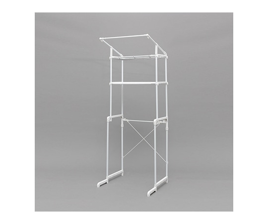 アイリスオーヤマ ハンガーバー付ランドリーラック 656~970(洗濯パン用足含まず)×550×1830mm LRH-18P 1個(ご注文単位1個)【直送品】