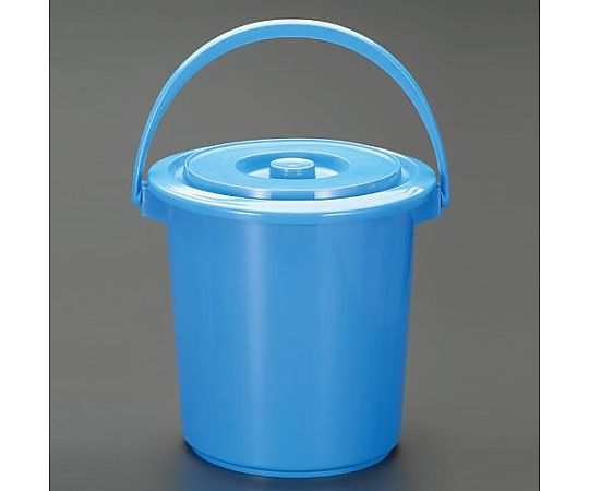 エスコ 10.0L ポリバケツ(ふた付) EA991PE-20 1組(ご注文単位1組)【直送品】