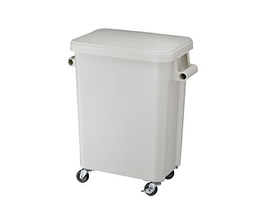 エスコ 45.0L ダストボックス(排水栓・キャスター付/グレー) EA995A-92 1個(ご注文単位1個)【直送品】