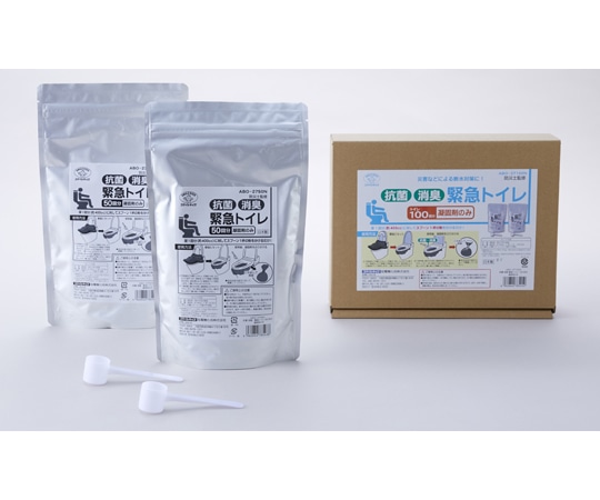旭電機化成 抗菌消臭 緊急トイレ 100回分 凝固剤のみ ABO-27100N 1個（ご注文単位1個）【直送品】