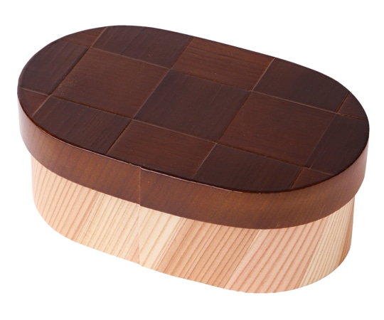 ヤマコー modern弁当箱網代 チョコブラウン 78566 1個(ご注文単位1個)【直送品】
