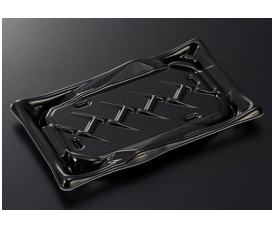 中央化学 寿司容器 剣10-2 黒 身 800枚 278432 1ケース(ご注文単位1ケース)【直送品】