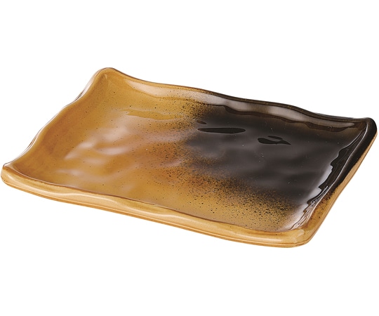 福井クラフト 長角皿 黄瀬戸塗 φ140mm 50022090 1個（ご注文単位1個）【直送品】