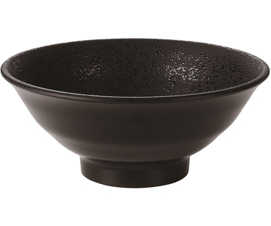 福井クラフト ロクロ目麺鉢 黒クリヤータタキ塗 φ176mm 50022580 1個（ご注文単位1個）【直送品】