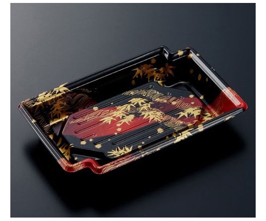 中央化学 刺身・鮮魚容器 CFかく鉢 17-11 竹霞R-BK 身 1200枚 581520 1ケース(ご注文単位1ケース)【直送品】