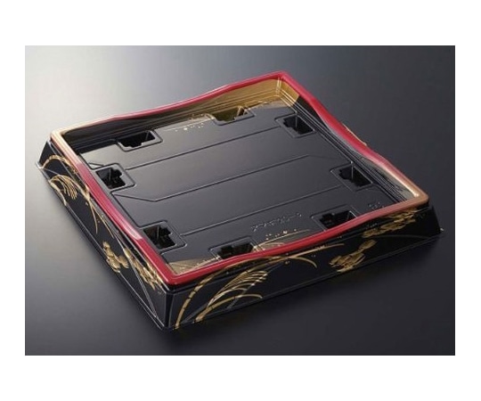 中央化学 寿司容器 HS天城 20-4 やちよ赤-BK 身 200枚 646 1ケース(ご注文単位1ケース)【直送品】