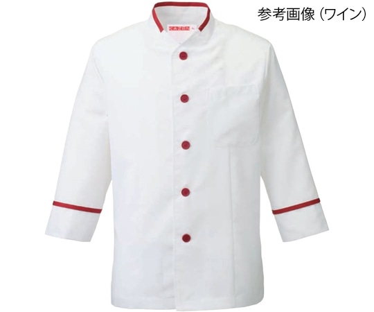 KAZEN コックシャツ 黒 3L 646-15 3L 1枚（ご注文単位1枚）【直送品】