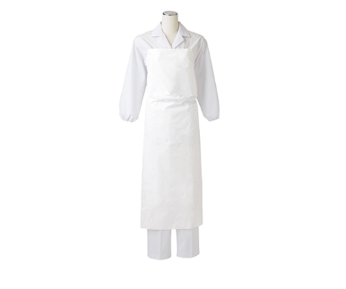 住商モンブラン ウレタン ワンタッチ胸付エプロン 白 UA-2 フリー 1枚（ご注文単位1枚）【直送品】