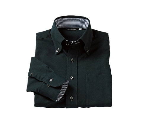 住商モンブラン ニットシャツ 男女兼用 長袖 クロ ZK2711-1CB LL 1枚（ご注文単位1枚）【直送品】