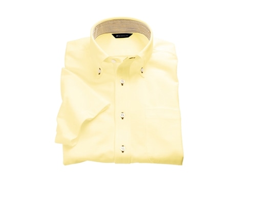 住商モンブラン ニットシャツ 男女兼用 半袖 イエロー ZK2712-3CB L 1枚（ご注文単位1枚）【直送品】