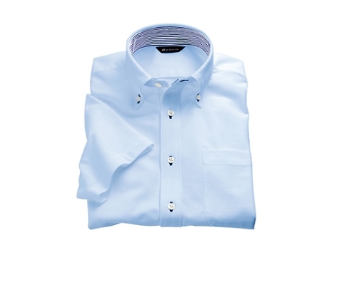 住商モンブラン ニットシャツ 男女兼用 半袖 サックス ZK2712-4CB SS 1枚（ご注文単位1枚）【直送品】