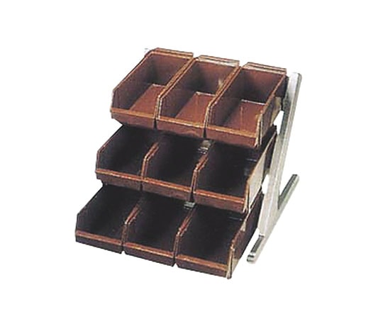 カンダ DXオーガナイザー 3段3列 ブラウン 094031 1個（ご注文単位1個）【直送品】