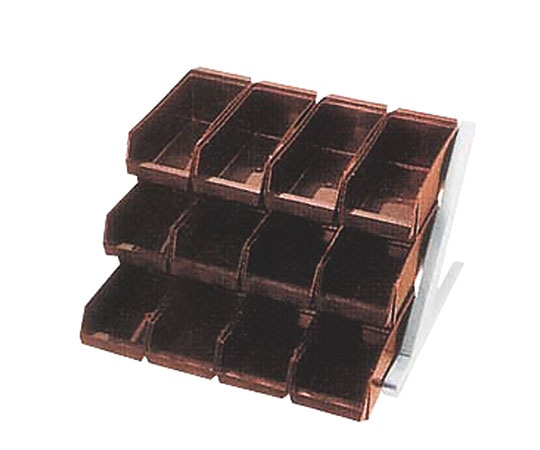 カンダ DXオーガナイザー 3段4列 ブラウン 094035 1個（ご注文単位1個）【直送品】