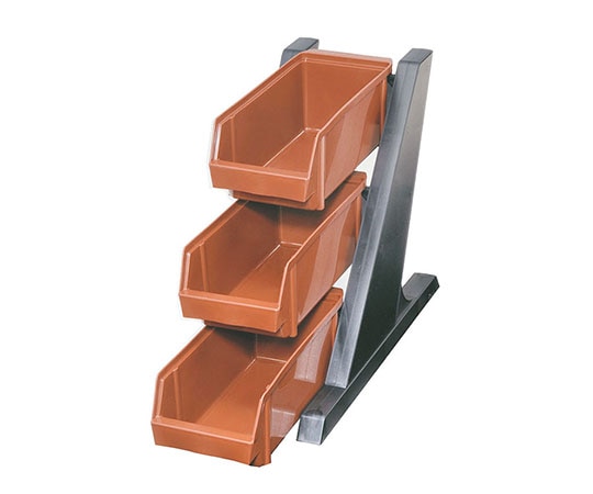 本間冬治工業 オーガナイザー 3段1列 ブラウン 094014 1個（ご注文単位1個）【直送品】