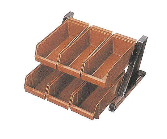 本間冬治工業 オーガナイザー 3段4列 ブラウン 094023 1個（ご注文単位1個）【直送品】