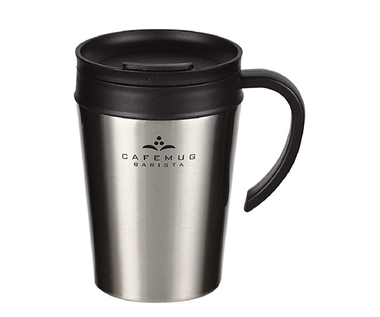 パール金属 カフェマグバリスタ 真空蓋付マグカップ400 ミラー HB-3987 1個（ご注文単位1個）【直送品】