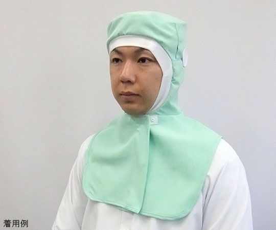 ガードナー ストレッチポプリン ツバ無しフード(緑) 長髪用 Mサイズ SP460-3 1枚（ご注文単位1枚）【直送品】