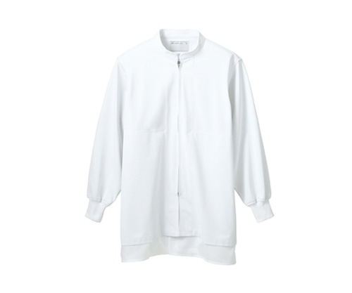 住商モンブラン ブルゾン 男女兼用 長袖 白 ニット 8-851 S 1枚（ご注文単位1枚）【直送品】