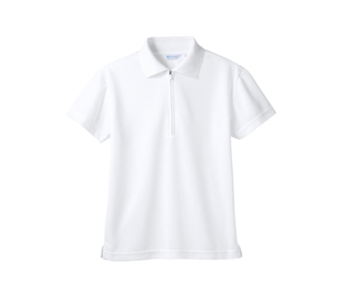 住商モンブラン ポロシャツ 男女兼用 半袖ネット付 白 2-571 5L 1枚(ご注文単位1枚)【直送品】