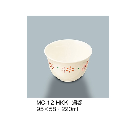 三信化工 湯呑 花こころ MC-12_HKK 1個（ご注文単位1個）【直送品】