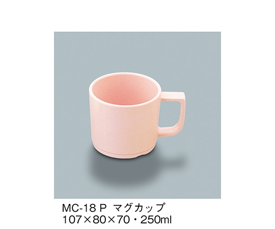 三信化工 マグカップ ピンク MC-18_P 1個（ご注文単位1個）【直送品】