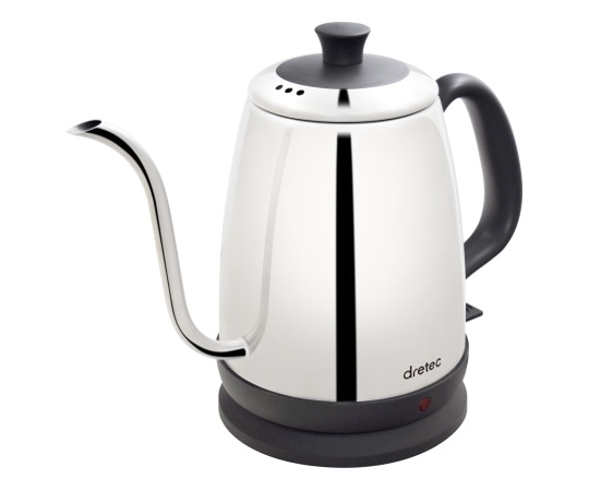 ドリテック ステンレスケトル 1.0L PO-135SV 1個（ご注文単位1個）【直送品】