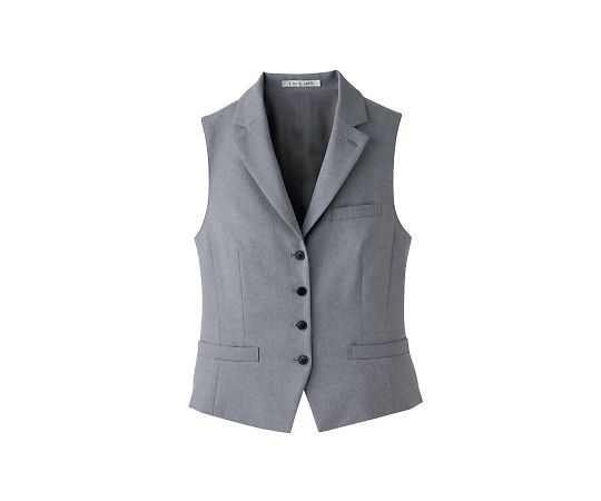 FACEスーツ レディス衿付ベスト グレー 7G FV1303L-2 7G 1枚（ご注文単位1枚）【直送品】