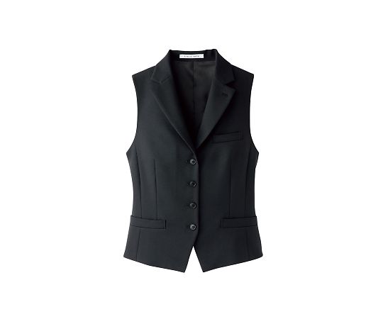 FACEスーツ レディス衿付ベスト ブラック 13G FV1303L-16 13G 1枚（ご注文単位1枚）【直送品】