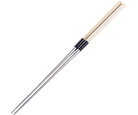 エムテートリマツ 白木柄盛箸(水牛桂柄付) 13.5cm  1個（ご注文単位1個）【直送品】