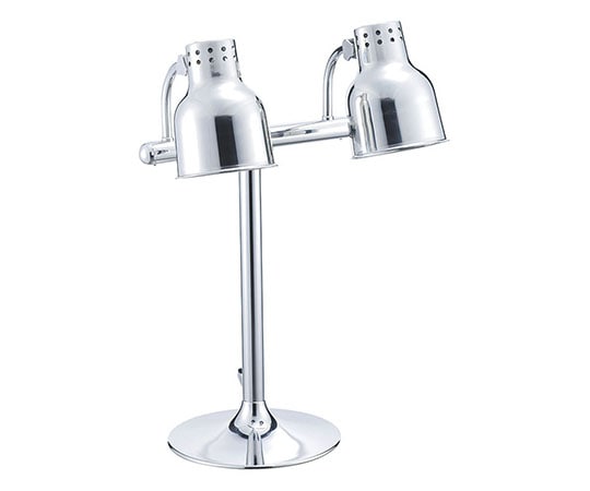 和田助製作所 SW ステンレスランプウォーマー 2灯式メタルベース 116049 1個（ご注文単位1個）【直送品】