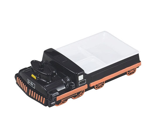 カンダ メラミンお子様ランチ皿 D-51 黒 322132 1個（ご注文単位1個）【直送品】