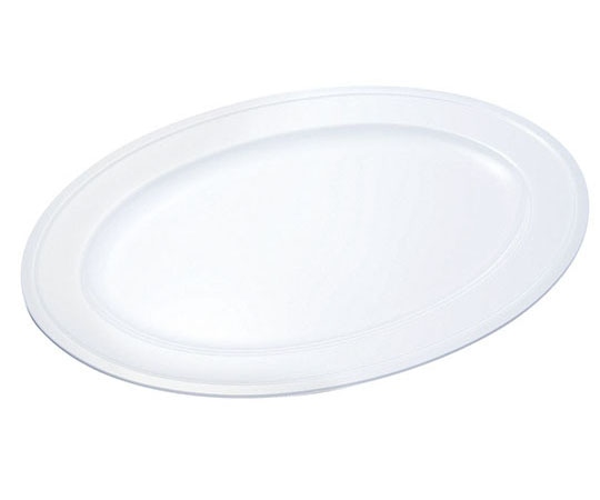エンテック 給食用食器 小判皿 24インチ PW-13白 320001 1個（ご注文単位1個）【直送品】