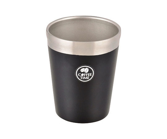 パール金属 真空コンビニカップ L ブラック HB-1894 1個（ご注文単位1個）【直送品】