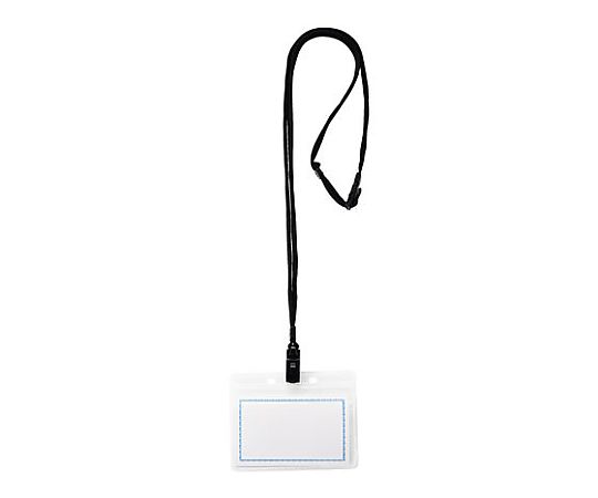 西敬 マイティループエコノミー名札 縦77×横100mm 黒 MLE-332 D 1個(ご注文単位1個)【直送品】