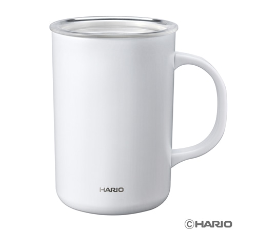 HARIO セラミックコーティング 真空二重保温マグ 470mL ホワイト CMG-470-W 1個（ご注文単位1個）【直送品】