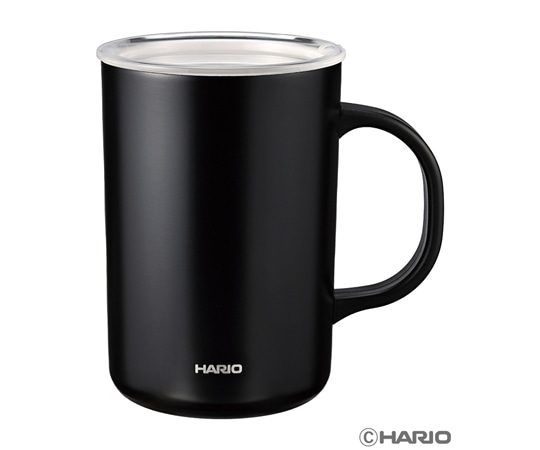 HARIO セラミックコーティング 真空二重保温マグ 470mL ブラック CMG-470-B 1個（ご注文単位1個）【直送品】