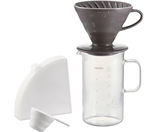 HARIO ビーカーサーバー&ドリッパーセット BVD-3012-GR 1個(ご注文単位1個)【直送品】