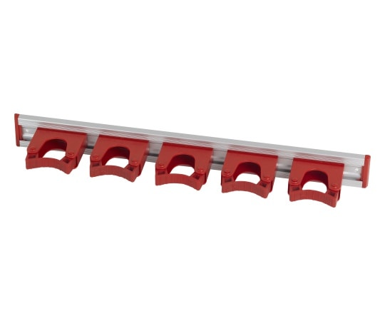 ヒルブラシ（サーモンブラシ） サーモンブラシ アルミレールセット レッド 5個 HD6 1本（ご注文単位1本）【直送品】