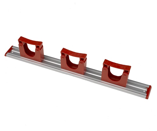 ヒルブラシ（サーモンブラシ） サーモンブラシ アルミレールセット レッド 3個 HD7 1本（ご注文単位1本）【直送品】