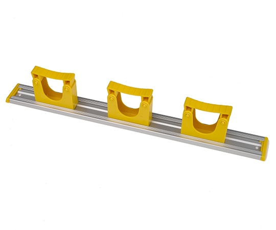 ヒルブラシ（サーモンブラシ） サーモンブラシ アルミレールセット イエロー 3個 HD7 1本（ご注文単位1本）【直送品】