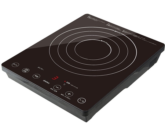 ドリテック IHクッカー ｢ラルジュ｣ ブラック DI-120BK 1個（ご注文単位1個）【直送品】