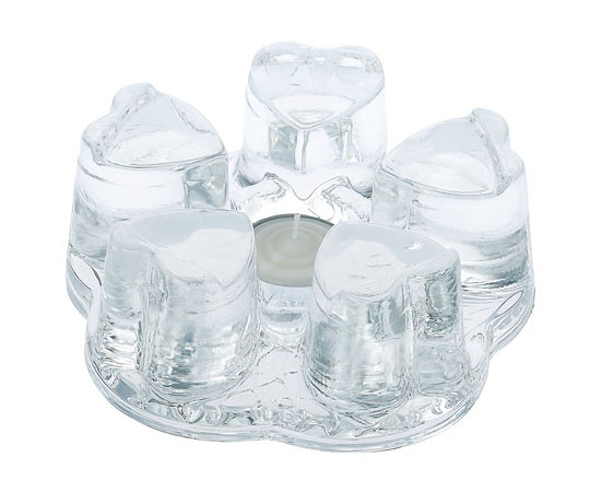 カンダ ガラス ティーウォーマー ハート  1個（ご注文単位1個）【直送品】