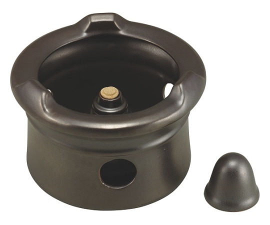 カンダ 黒釉丸型コンロアルコール用  1個（ご注文単位1個）【直送品】