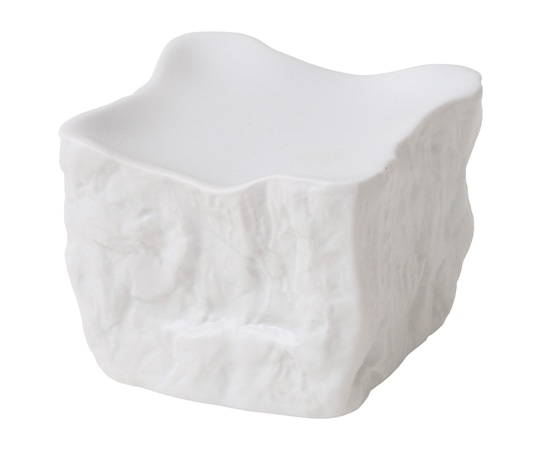 ヤマコー 岩石 キューブ 白マット 78551 1個（ご注文単位1個）【直送品】